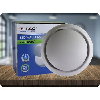 Svítidlo LED NÁSTĚNNÉ SVÍTIDLO 5W (560 LM), IP20, BÍLÉ Neutrální bílá