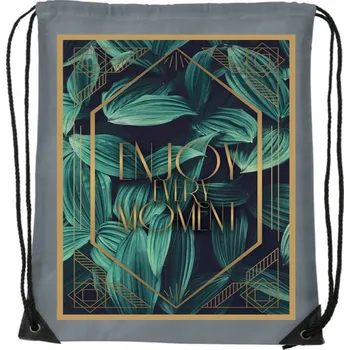 Školní batoh VAK BATOH Šedý školní na trénink tělocvik boty do posilovny ENJOY MOMENT WB_031