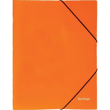BERLINGO složka A4 Neon s gumou orange