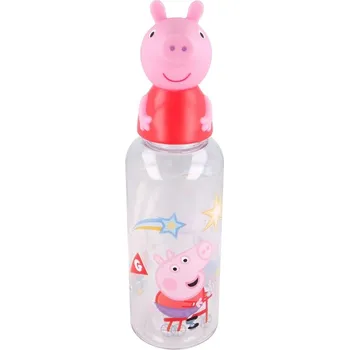 STOR 3D Ecozen láhev s figurkou PEPPA PIG 560 ml