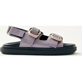 Dámské sandále Kožené sandály Alohas Harper dámské, fialová barva, na platformě, S100731-03 S100731.03 04X, EUR 36