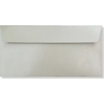 Obálka Barevná obálka DL stříbrná perleťová /50/