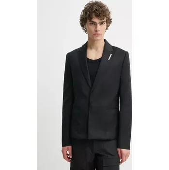 Pánské sako Vlněné sako Heliot Emil SS25.M.04.048.BLK01 černá 99X, vel. 50