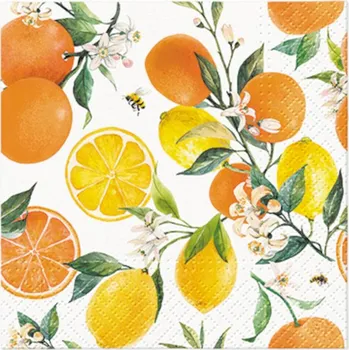 Ubrousky PAW Dekor C (20ks) Citrus with Bees