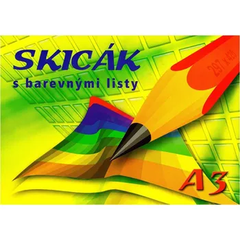 Skicák A3/10l 170g kolor mix KRESKA