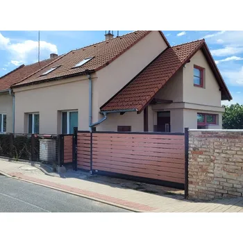 Plot FL BRÁNY Rámové plotové pole 250 x 150 cm, lakovaný rám, výplň Pilwood lakovaná