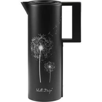 Termohrnek Termoska se skleněnou vložkou, 1l, černá, CORTO 8399