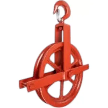 lanový naviják Stavební kladka s hákem, 260 mm, pro lano až 24mm, nosnost 450 kg