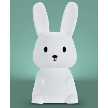 Stojací lampa NOČNÍ LAMPA ZAJÍC VELKÝ S DÁLKOVÝM OVL. 1W, RGB+3000K [MW20792]