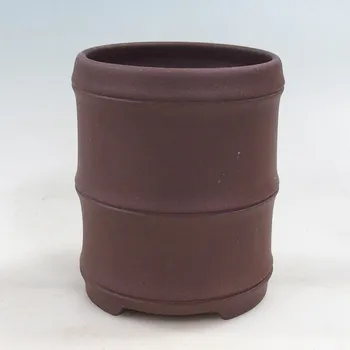 Květináč Bonsai miska 11 x 11 x 13 cm hnědá