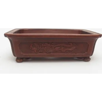 Květináč Bonsai miska 17,5 x 13,5 x 5,5 cm hnědá