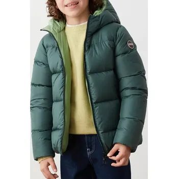 Chlapecká bunda Dětská péřová bunda Colmar E-CONCRETE zelená barva, 3409.9WY 3409.9WY.154.172 79X, vel. 166