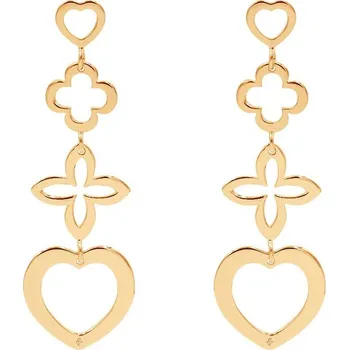 Náušnice Pozlacené náušnice Lilou K/AZUR/4E zlatá GLD, vel. ONE SIZE