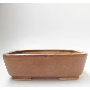 Květináč Keramická bonsai miska 14,5 x 12 x 4 cm růžová