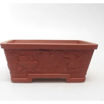 Květináč Bonsai miska 15,5 x 11 x 6,5 cm cihlová