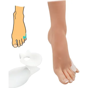 Korektor na malíček s chráničem HealMed 1 pár - bílý