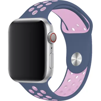 Řemínek na hodinky Řemínek pro Apple Watch (42/44/45 mm) Sport, sea blue-light Pink (velikost S)