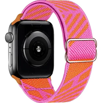 Řemínek na hodinky Scrunchie řemínek pro Apple Watch (42/44/45mm) orange Pink