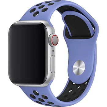 Řemínek na hodinky Řemínek pro Apple Watch (42/44/45 mm) Sport, královsko-black (velikost S)