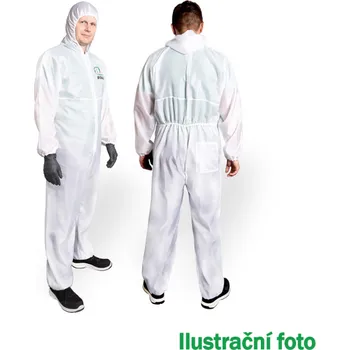 Jednorázový oděv BOLL Ochranná kombinéza pro opakované použití velikost XLL bílá, 0060104