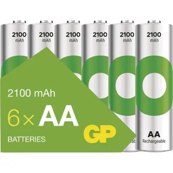 Nabíjecí baterie GP ReCyko 2100 AA (HR6), 6 ks B2521V