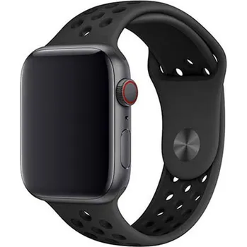 Řemínek na hodinky Řemínek pro Apple Watch (38/40/41 mm) Sport, black-black (velikost L)
