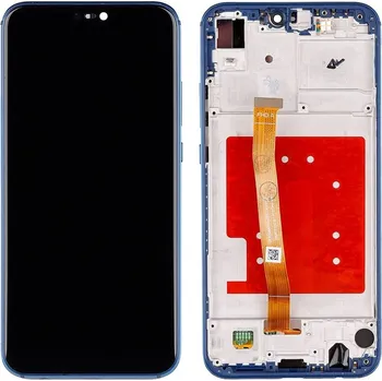 Displej LCD + dotykový displej Huawei P20 Lite, modrý s rámem