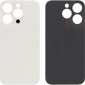 Náhradní kryt pro mobilní telefon Apple iPhone 15 Pro Max - Náhradní zadní sklo housingu (White Titanium)