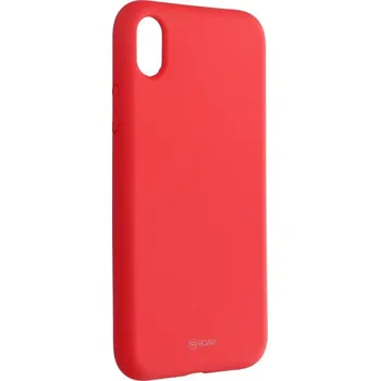 Náhradní kryt pro mobilní telefon Kryt Roar Colorful Jelly Case - iPhone XR oranžový a růžový