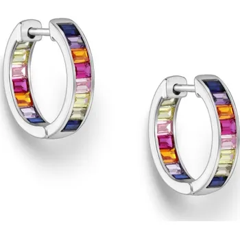 Náušnice Stříbrné náušnice Alina VÍCEBAREVNÉ