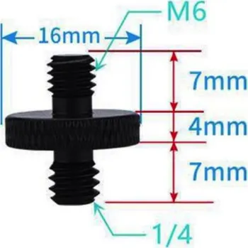 Šroub STABLECAM ND - 1/4" samice na M6 samice šroub - expresní doprava
