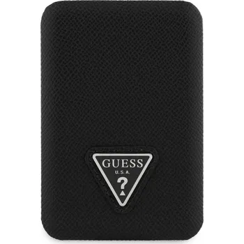 Powerbanka Guess PU Grained Triangle Logo MagSafe Powerbanka 5000mAh Barva: Černá