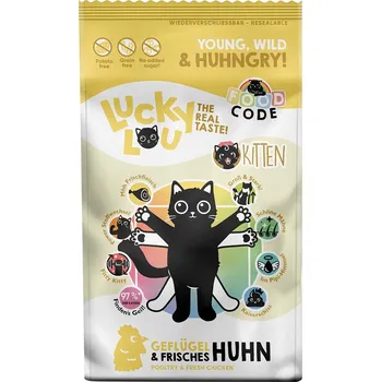 Krmivo pro kočku Lucky Lou Kitten drůbež & kuře 3x3 kg