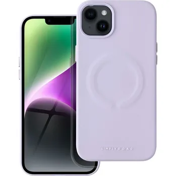 Náhradní kryt pro mobilní telefon Roar kožený kryt Mag Case - iPhone 14 Plus fialové