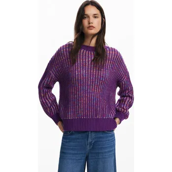 Dámský svetr Dámský svetr DESIGUAL 24WWJF34 3006 JERS WHITEHORSE Velikost: L