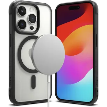 Náhradní kryt pro mobilní telefon Kryt Ringke Fusion Bold Magnetic Magsafe iPhone 15 Pro matte black