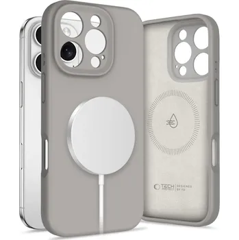 Náhradní kryt pro mobilní telefon Kryt Tech-Protect Liquid Silicone Magsafe iPhone 16 Pro Max Stone Grey
