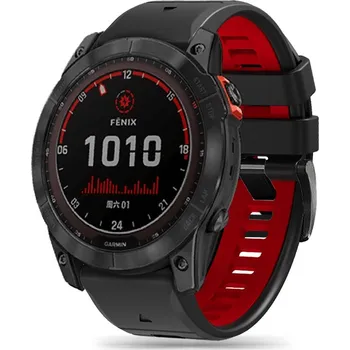 Řemínek na hodinky Řemínek Tech-Protect Iconband Pro Garmin Fenix 3 / 5X / 3Hr / 5X Plus / 6X / 6X Pro / 7X / 8 (51mm) black/red
