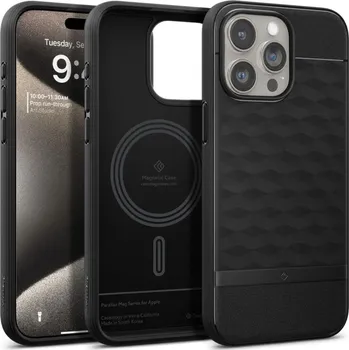 Náhradní kryt pro mobilní telefon Kryt Caseology Parallax Mag Magsafe iPhone 15 Pro Max matte black