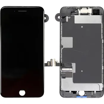 Černý LCD displej iPhone 8 Plus s přední kamerou + proximity senzor OEM (bez home button)