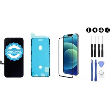 MULTIPACK - Original OLED displej iPhone 13 + lepení pod displej + 3D ochranné sklo + sada nářadí