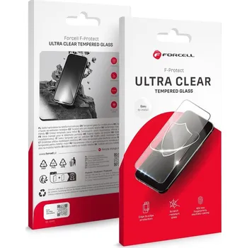 Náhradní kryt pro mobilní telefon Ochranné sklo Forcell Ultra Clear Glass - iPhone X / Xs / 11 Pro black
