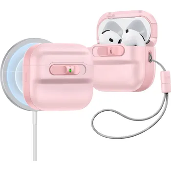 Náhradní kryt pro mobilní telefon Kryt ESR Pulse Halolock Magsafe Apple AirPods 4 Pink