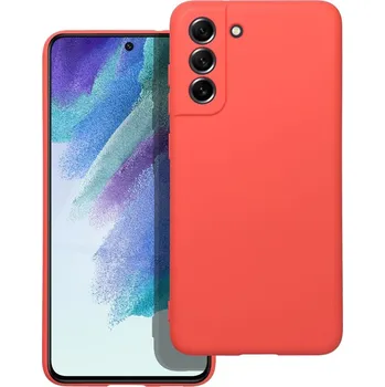 Náhradní kryt pro mobilní telefon Kryt Forcell SILICONE LITE Case Samsung Galaxy S21 FE 5G růžový