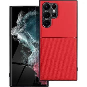 Náhradní díl pro mobilní telefon Kryt Forcell Noble Case Samsung Galaxy S22 Ultra červený