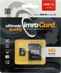 Paměťová karta Imro Memory Card Microsd 128Gb 100Mb/S Class10 Uhs I s adaptérem Sd