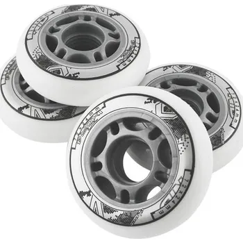 Kolečko k in-line bruslím KOLEČKA NILS EXTREME PU 80x24 BÍLÉ (4KS)