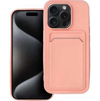 Náhradní kryt pro mobilní telefon Kryt Card Case iPhone 15 Pro Pink