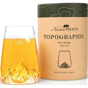 Sklenice Alaskan Maker Designová křišťálová sklenice Mount Everest