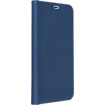 Kryt Forcell LUNA Book Carbon iPhone 14 Pro Max modrý